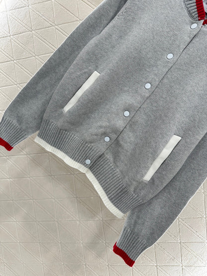 25 Baseball Knitted Jacket