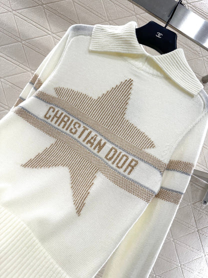 25 Collar Knitted Cashmere Sweater