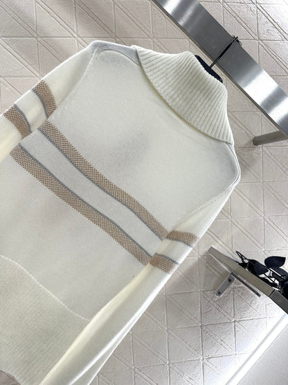 25 Collar Knitted Cashmere Sweater