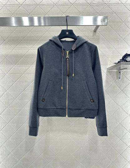 25 Hooded Jacket and Pants Pure Cotton Suit