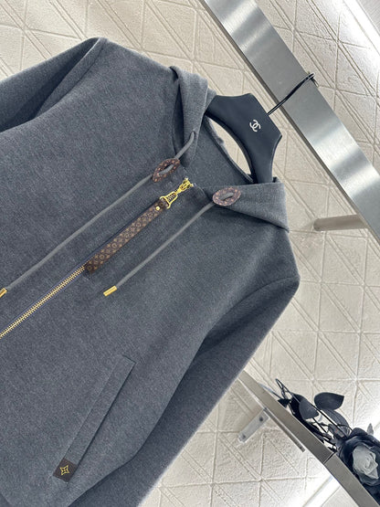 25 Hooded Jacket and Pants Pure Cotton Suit