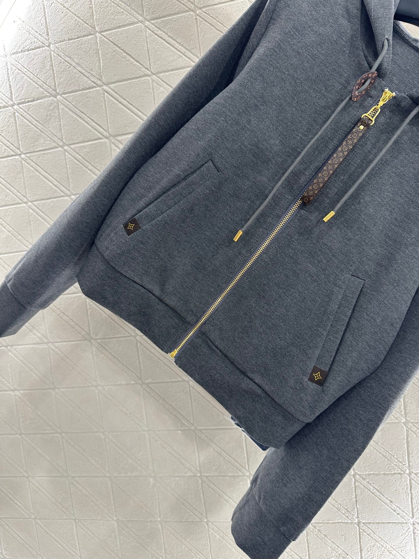 25 Hooded Jacket and Pants Pure Cotton Suit