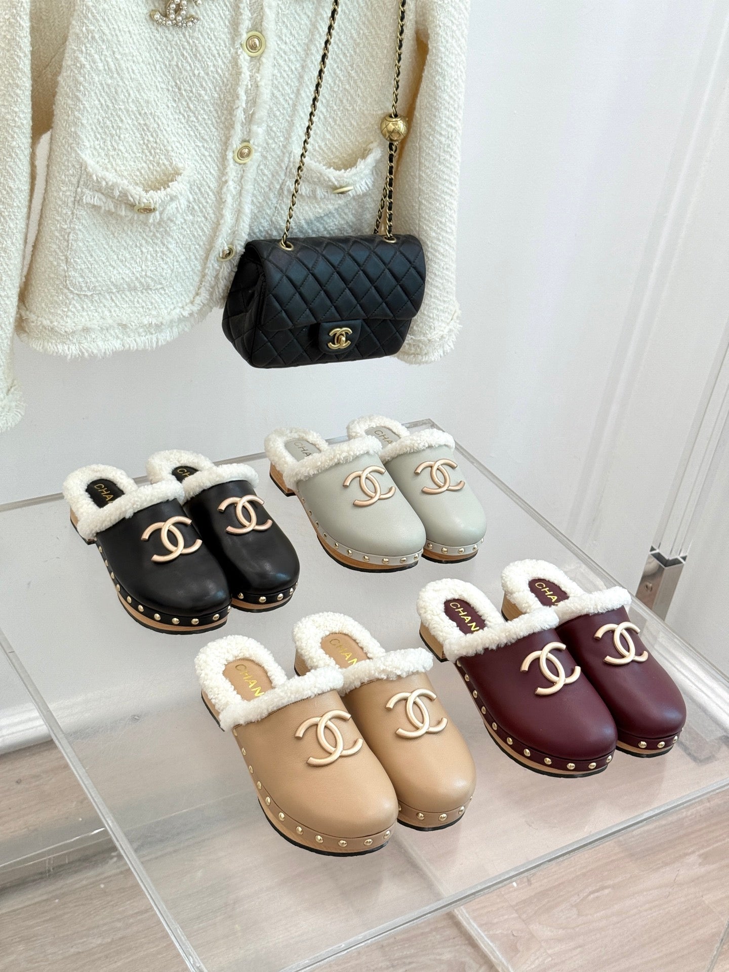 25 New Solid Wood Sole Thick-Sole Half Slippers