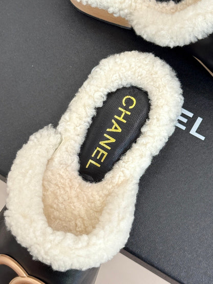 25 New Solid Wood Sole Thick-Sole Half Slippers