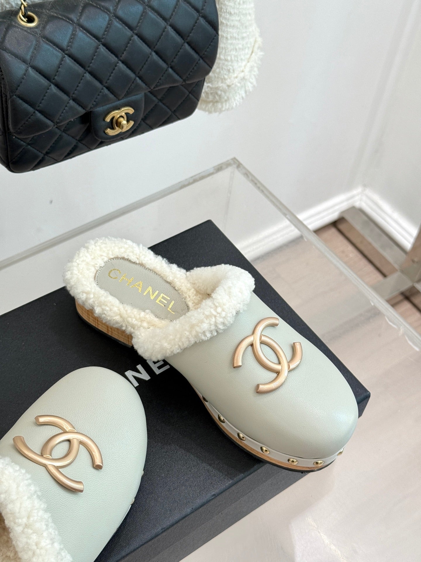 25 New Solid Wood Sole Thick-Sole Half Slippers