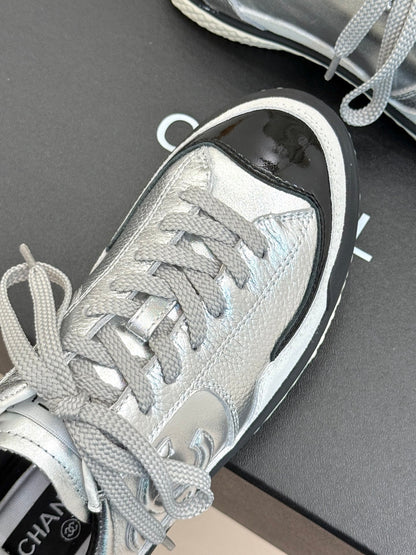 25K new casual board shoes and sports shoes(WHITE/SILVER/BLACK)