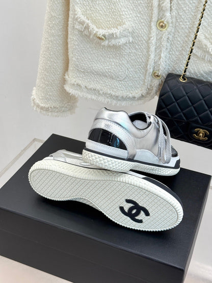 25K new casual board shoes and sports shoes(WHITE/SILVER/BLACK)