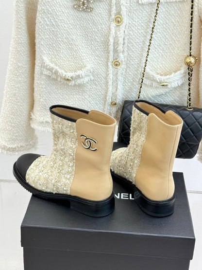 25K Sequined short boots