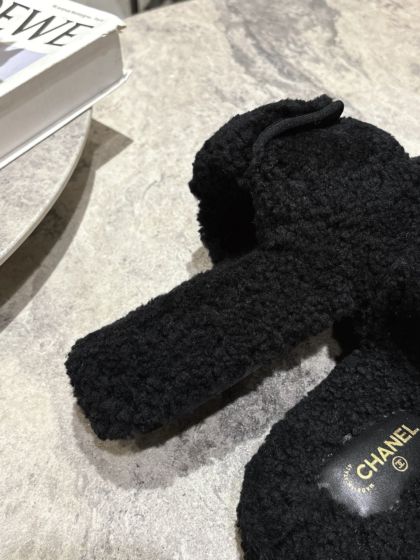 25fw new pocket woolen slippers