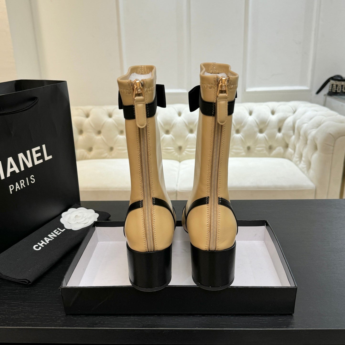 25 new butterfly bow short boots