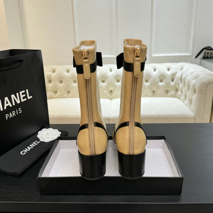 25 new butterfly bow short boots