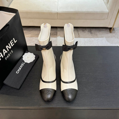 25 new butterfly bow short boots