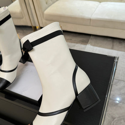 25 new butterfly bow short boots