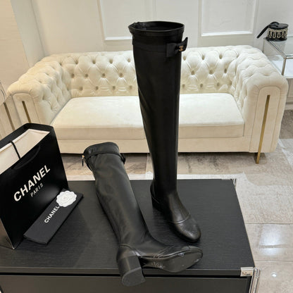 25 new butterfly bow high-heeled boots