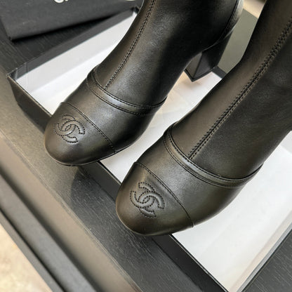 25 new butterfly bow high-heeled boots