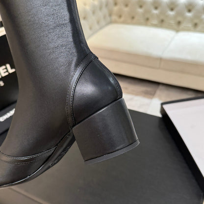 25 new butterfly bow high-heeled boots