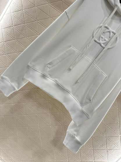 25 Hooded lettering cotton sweatshirt