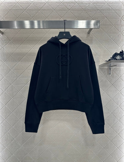 25 Hooded lettering cotton sweatshirt