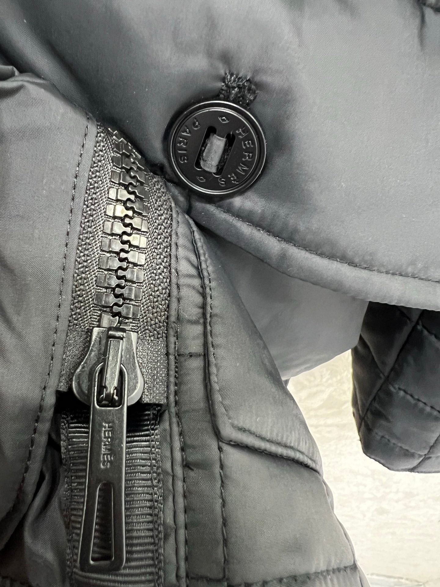 25 Stand up collar zipper medium length nylon cotton jacket