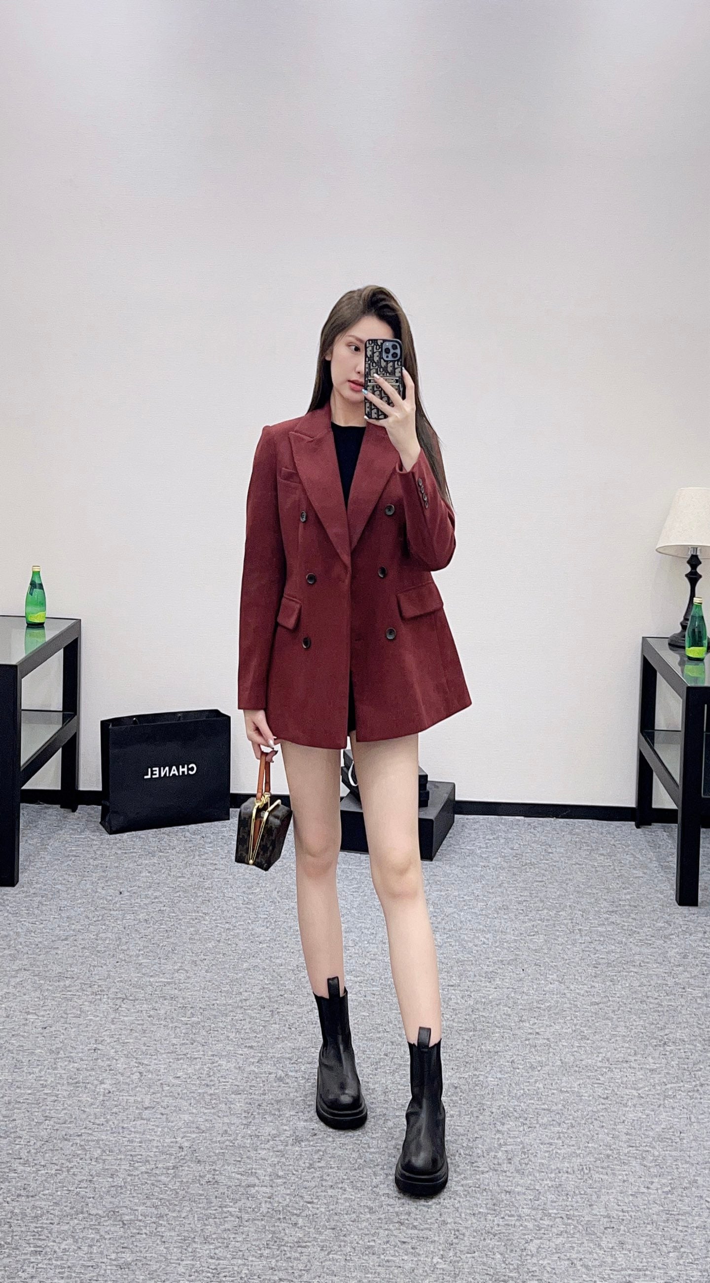 25 Corduroy lapel double breasted suit