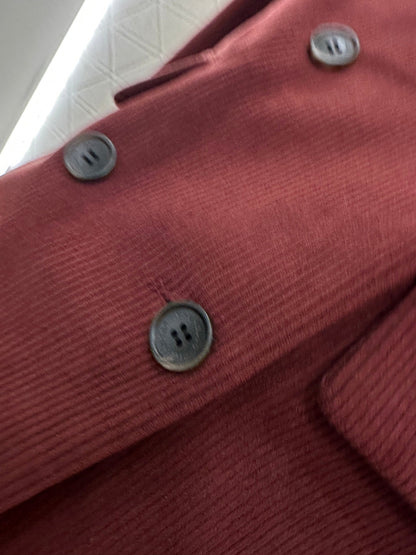 25 Corduroy lapel double breasted suit
