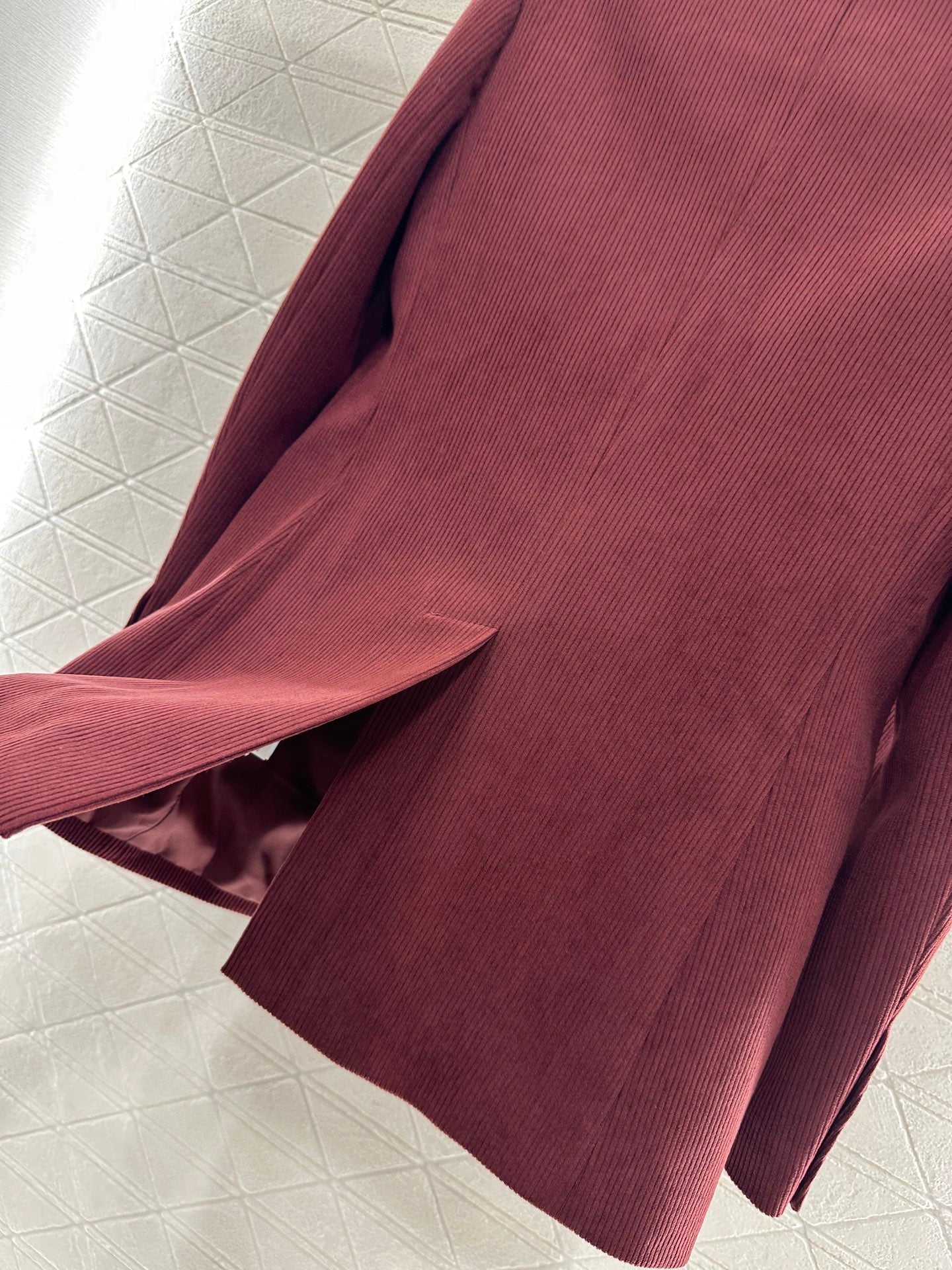 25 Corduroy lapel double breasted suit