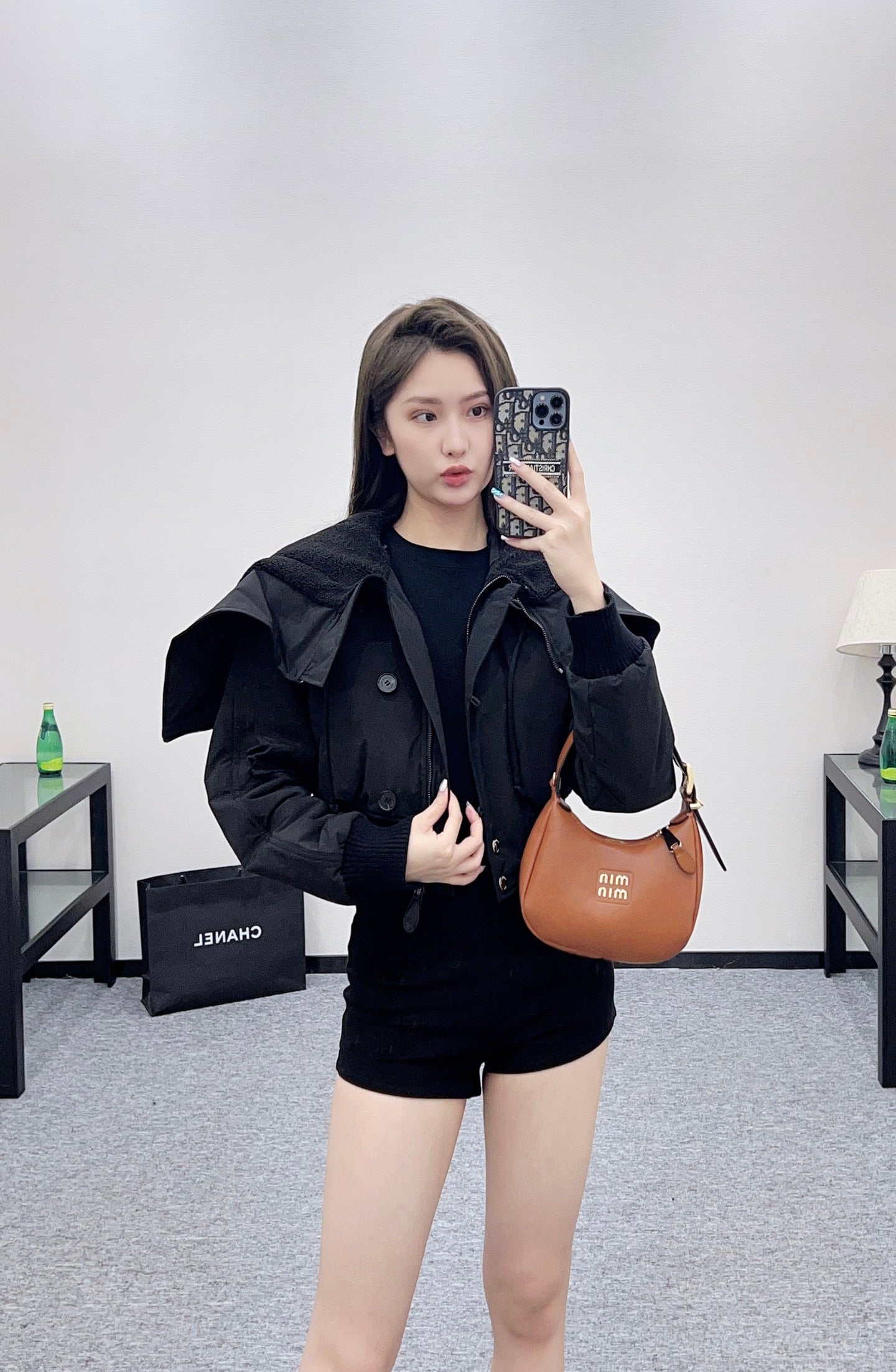 25 Hooded zipper cotton jacket