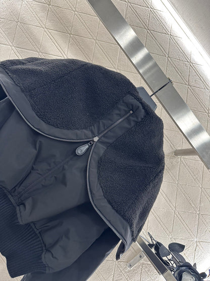 25 Hooded zipper cotton jacket