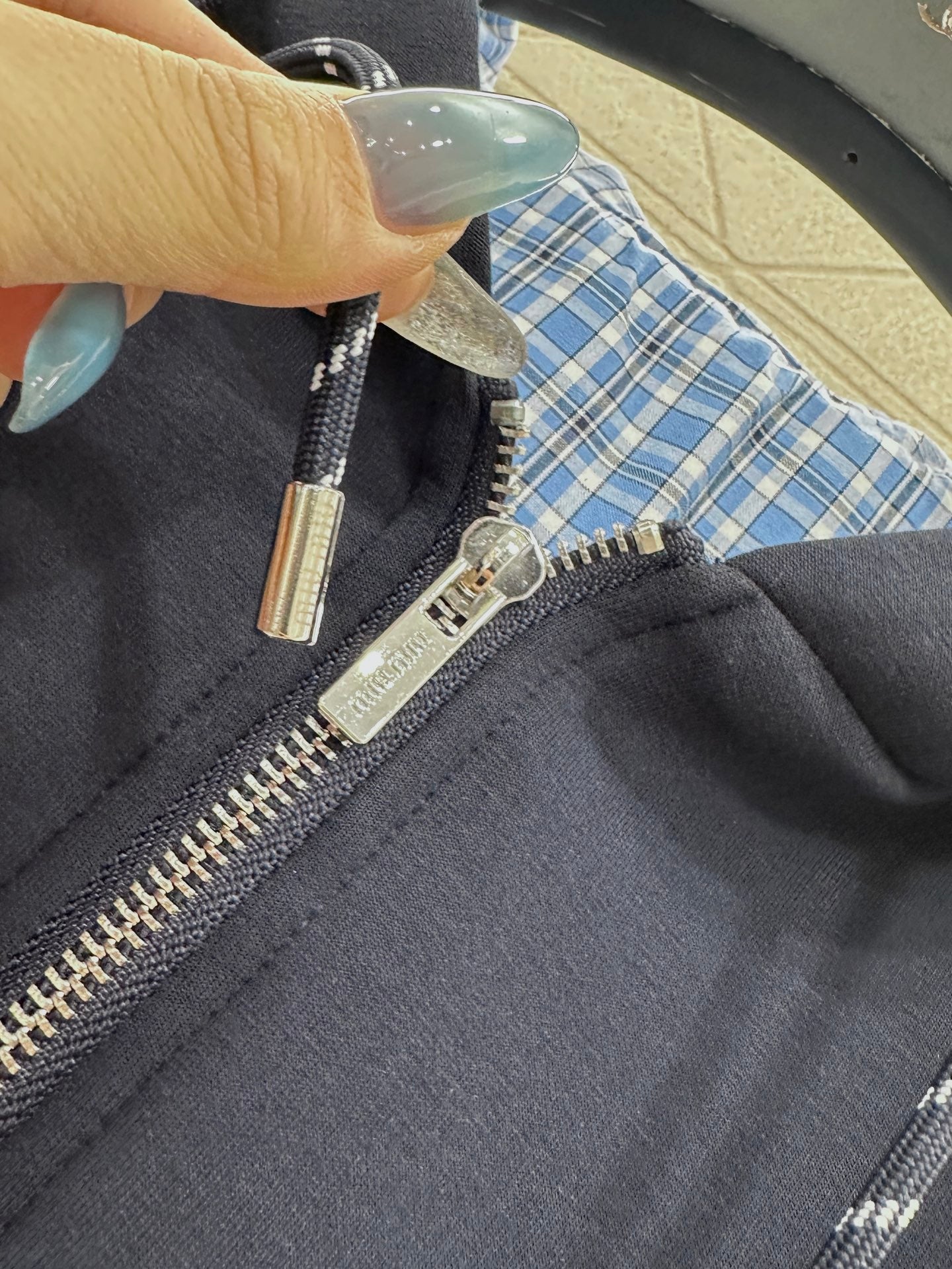 25 Double sided hooded jacket+long pants pure cotton set