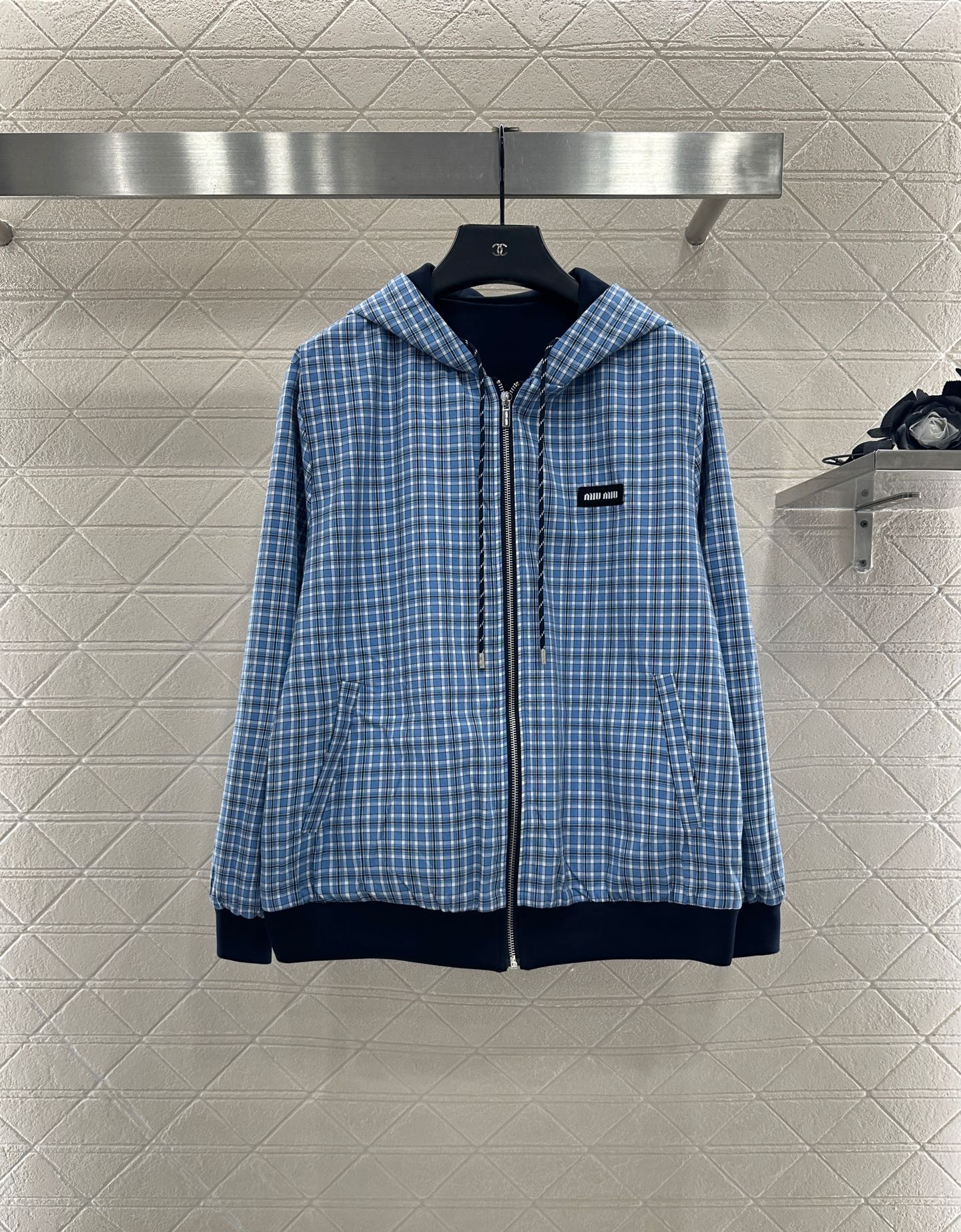 25 Double sided hooded jacket+long pants pure cotton set