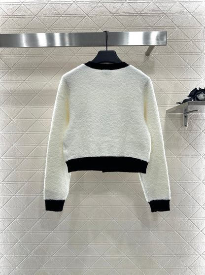 25fw Color blocking pocket cardigan