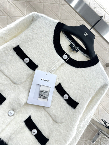 25fw Color blocking pocket cardigan