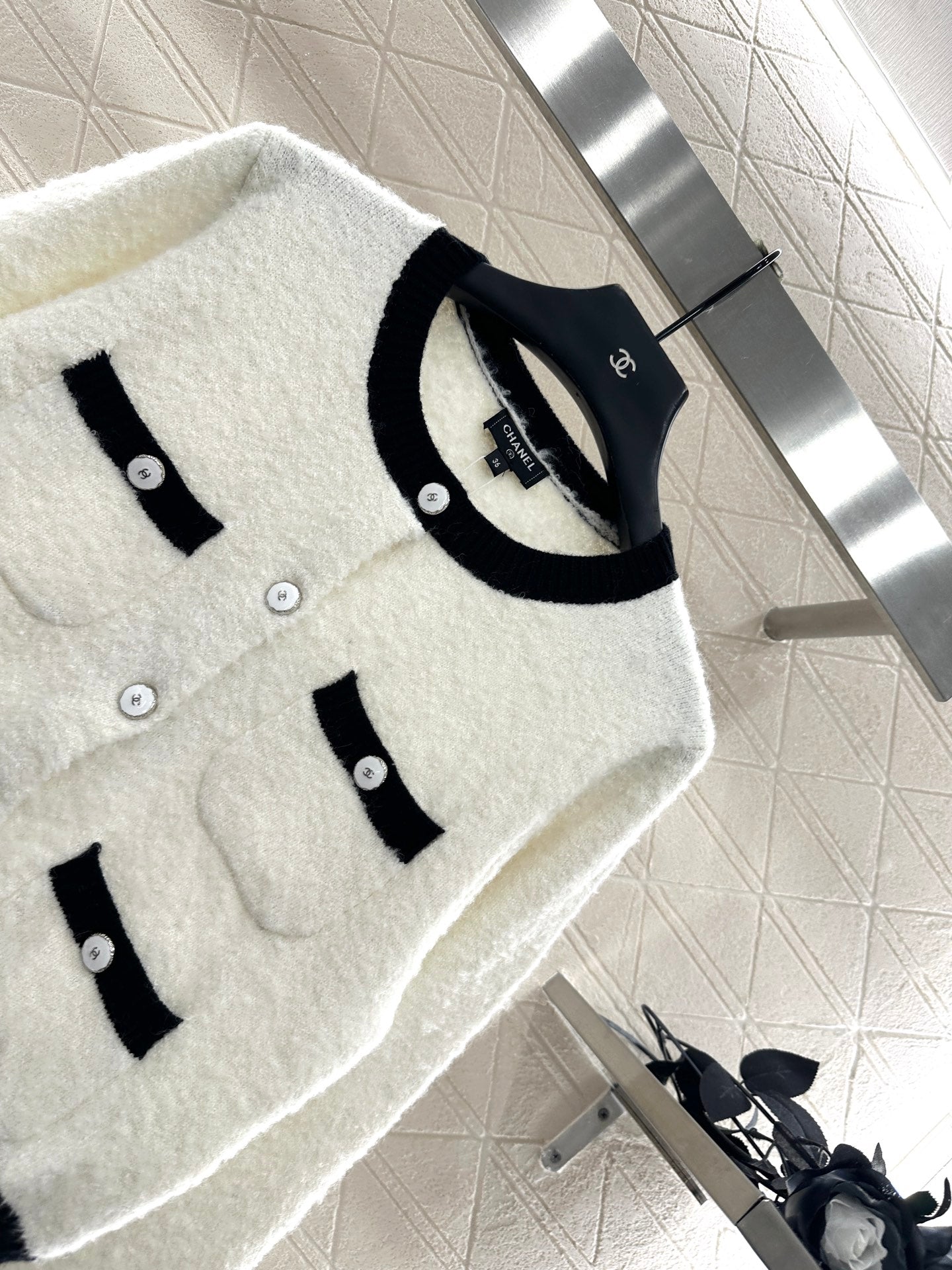 25fw Color blocking pocket cardigan