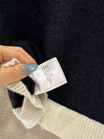 25fw Color blocking pocket cardigan