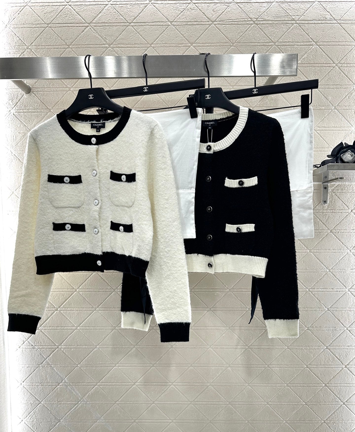 25fw Color blocking pocket cardigan