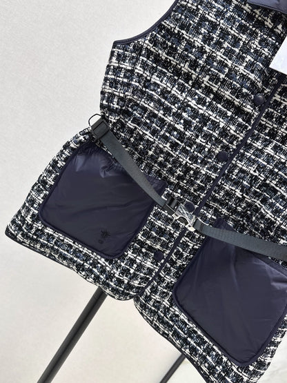 25 New snowflake woven down vest jacket