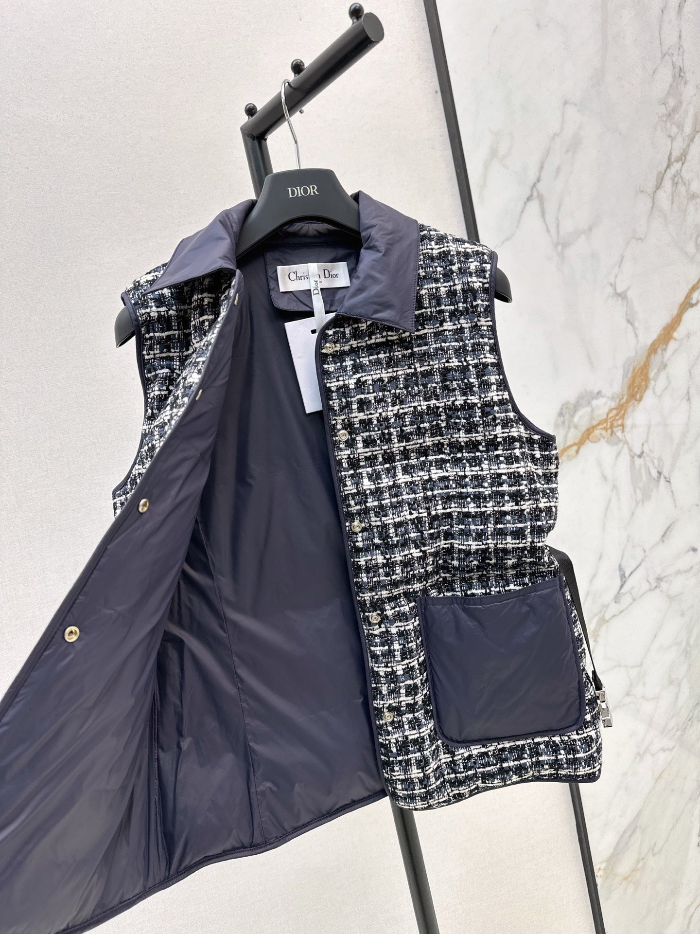 25 New snowflake woven down vest jacket