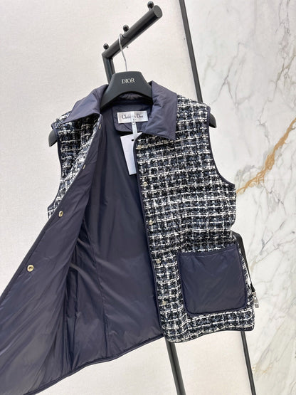 25 New snowflake woven down vest jacket