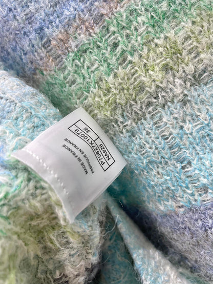 25 Gradient-panel mohair loose sweater