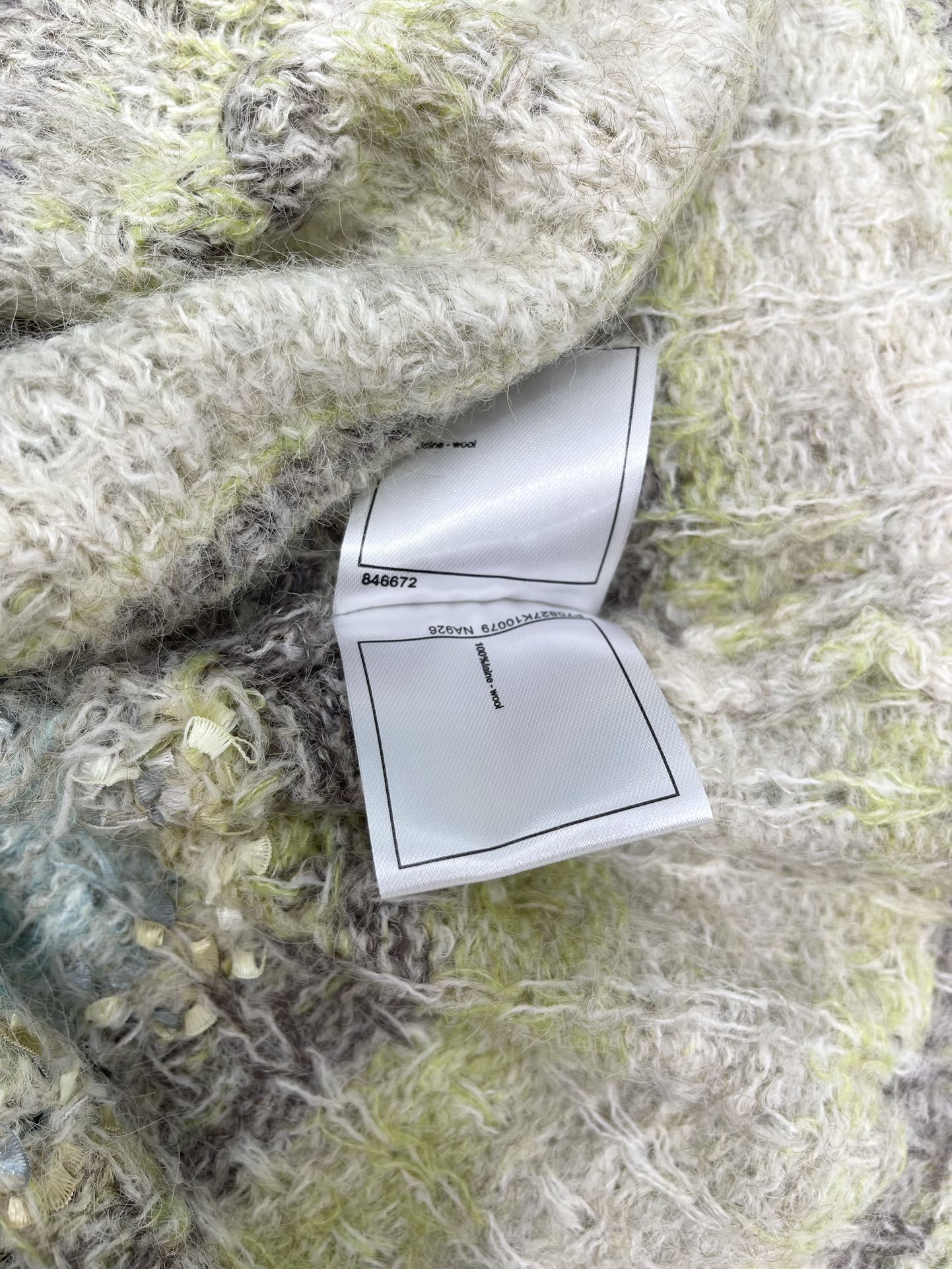 25 Gradient-panel mohair loose sweater