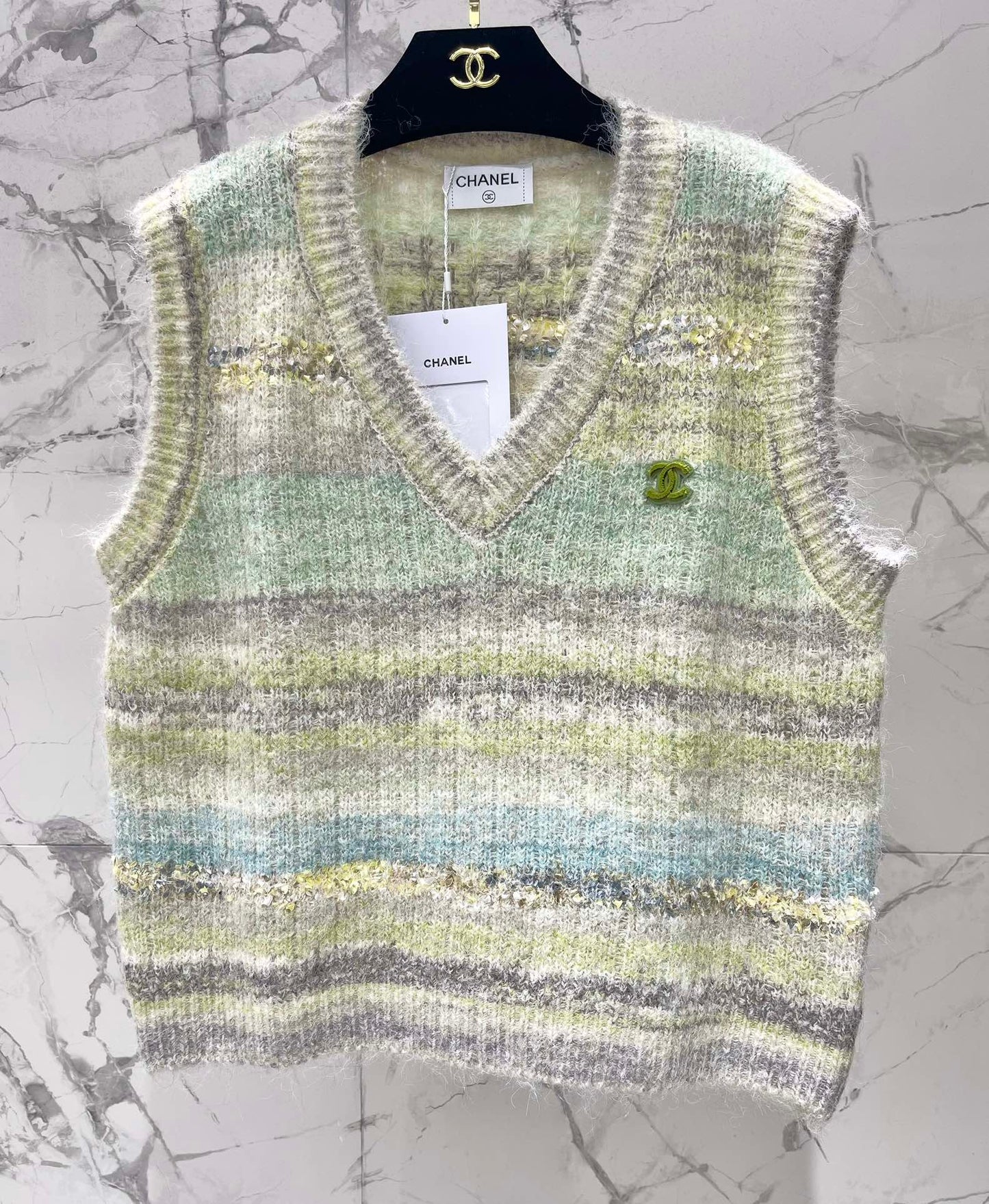 25 Gradient mohair vest