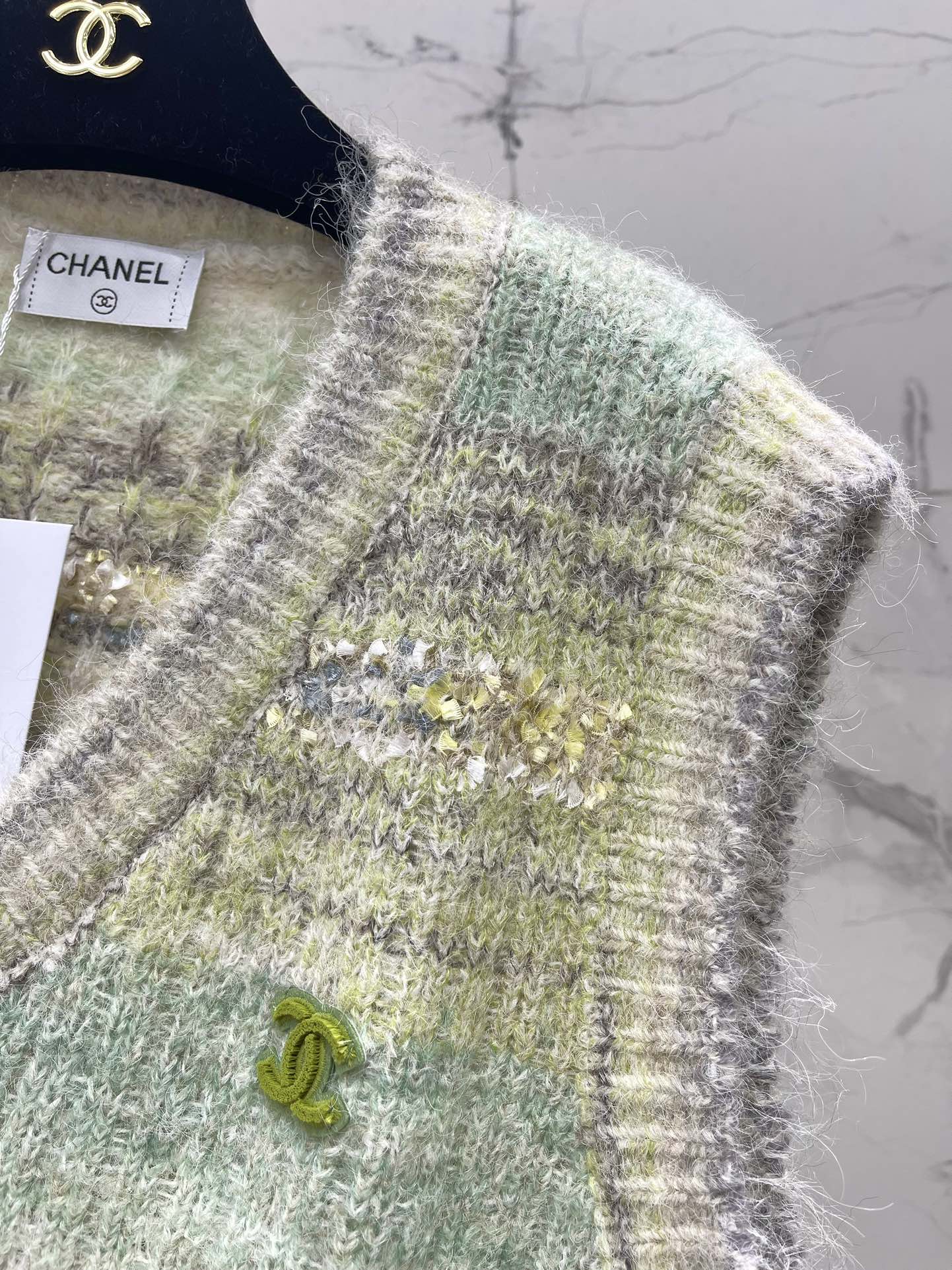 25 Gradient mohair vest