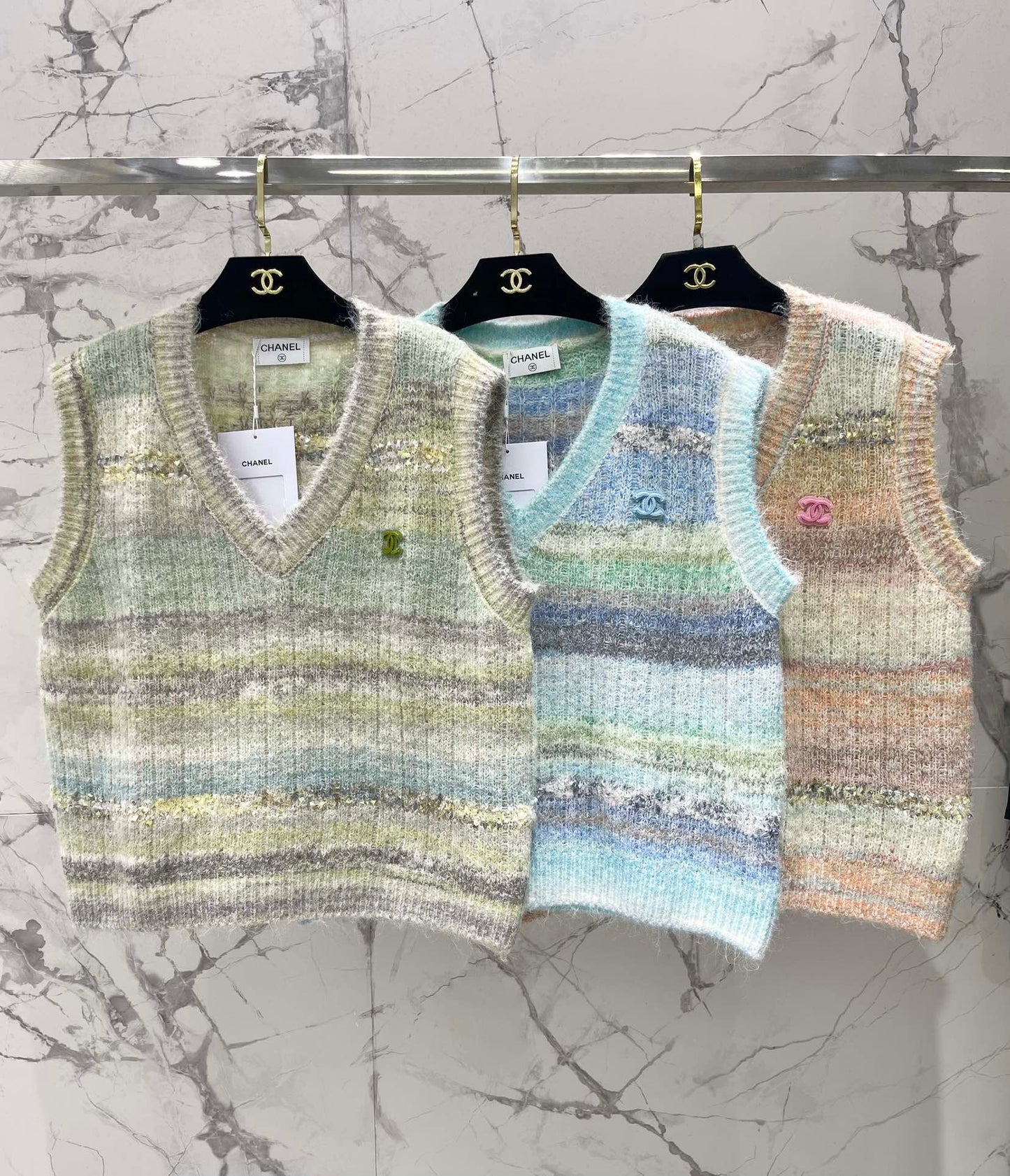 25 Gradient mohair vest