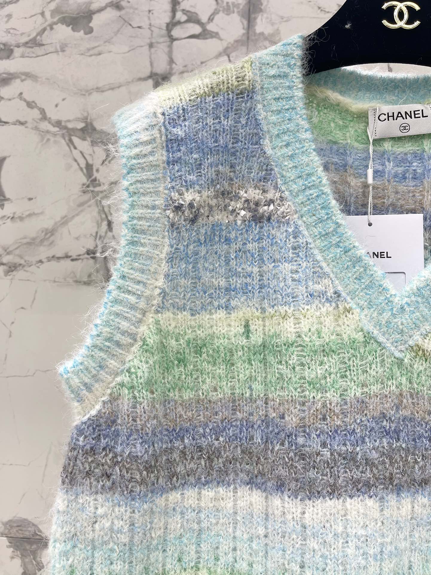 25 Gradient mohair vest