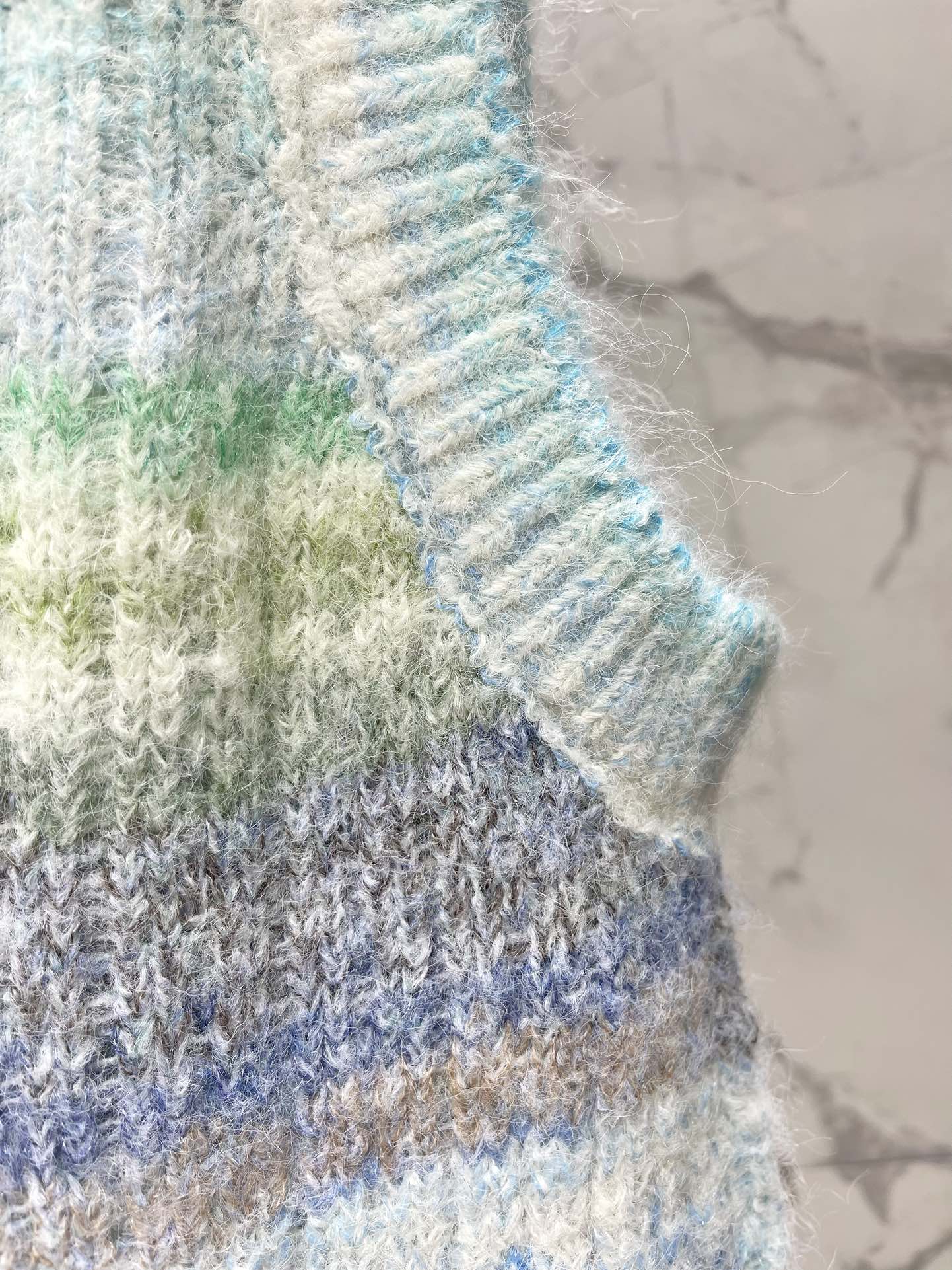 25 Gradient mohair vest