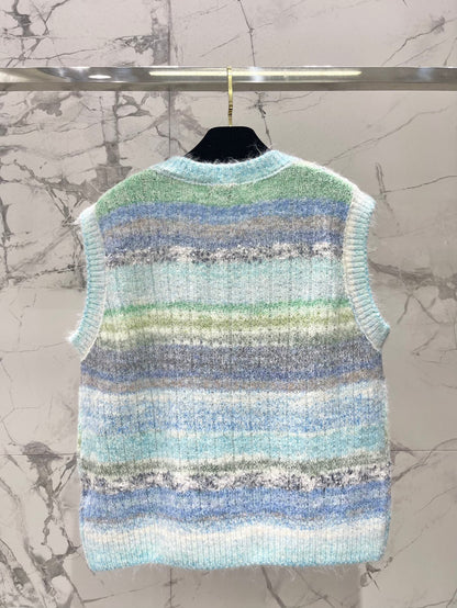 25 Gradient mohair vest