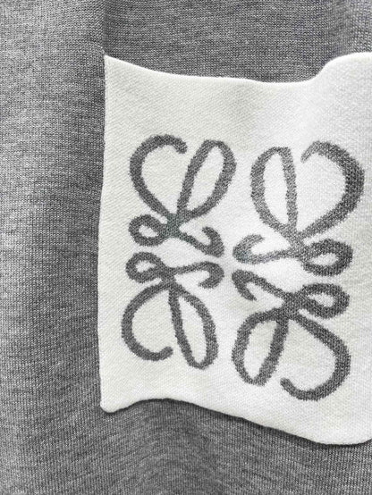 25 New Loose Cotton Blend Puzzle Pocket Knit wool Sweater