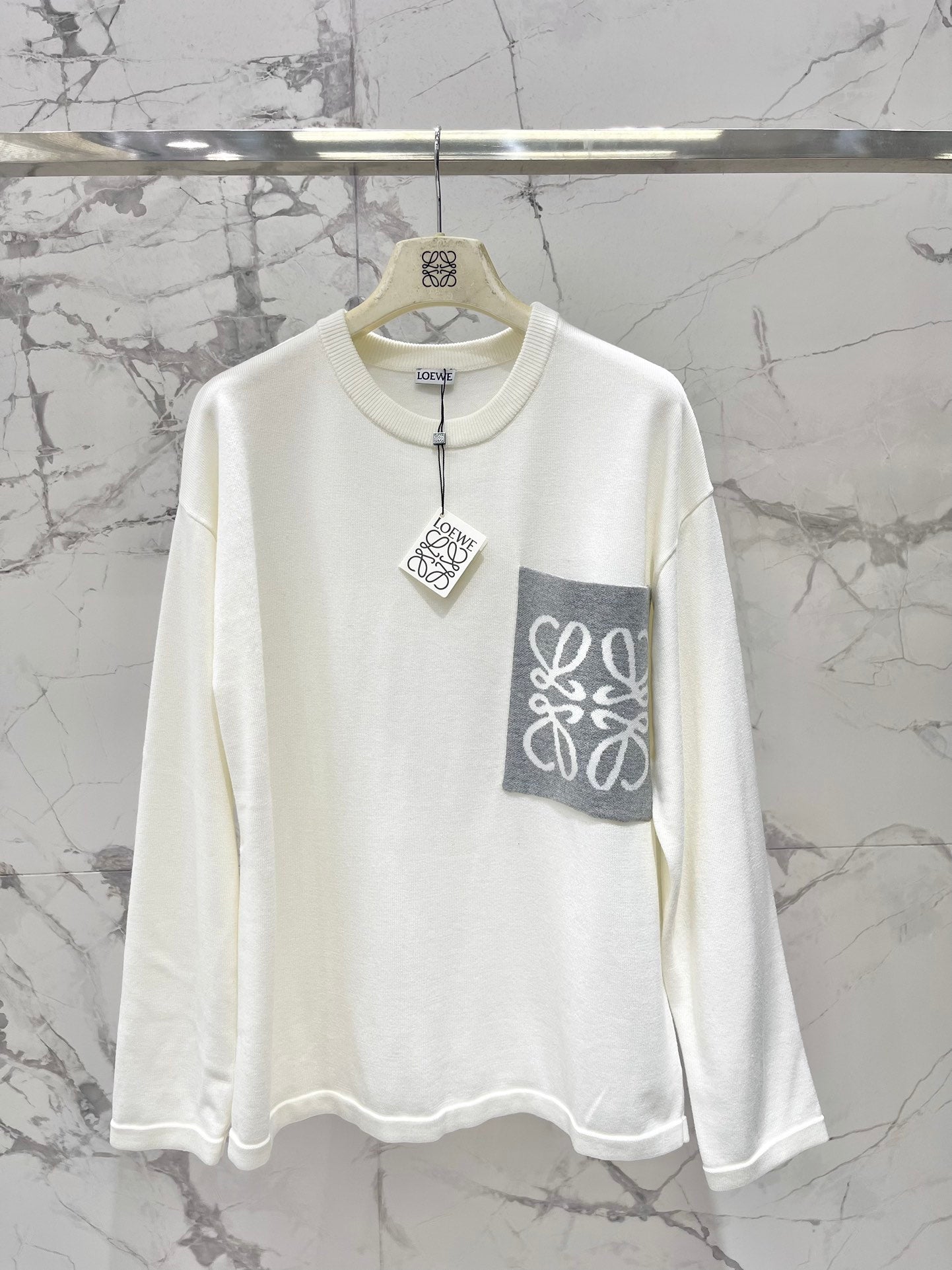 25 New Loose Cotton Blend Puzzle Pocket Knit wool Sweater