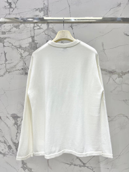 25 New Loose Cotton Blend Puzzle Pocket Knit wool Sweater