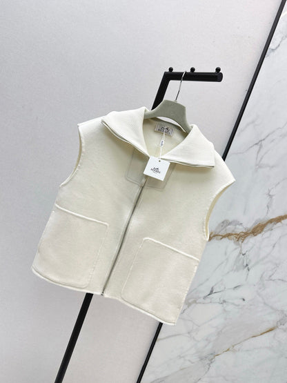 25 New wool cashmere vest jacket